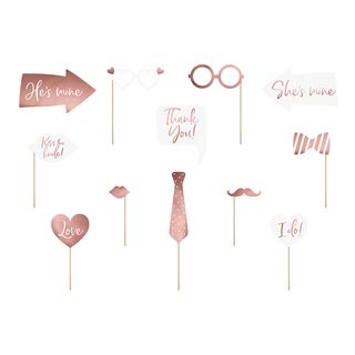 Fotoprops Bryllup Rosaguld
