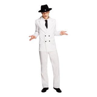 Gangster Hvid Kostume