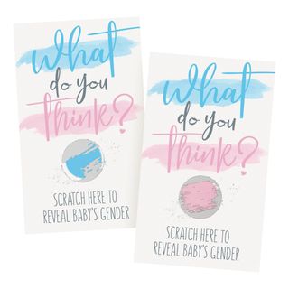 Gender Reveal Scratchkort Boy/Girl
