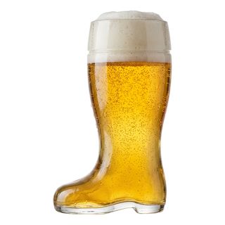 Gigantisk Ølstøvle i Glas