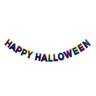 Guirlande Happy Halloween Flerfarvet