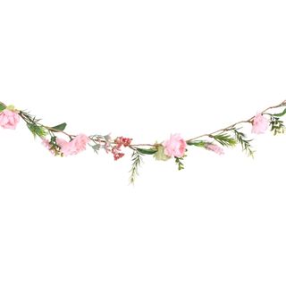 Guirlande Blomster Lyserød/Grøn