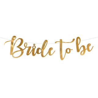 Guirlande Bride to Be Guld