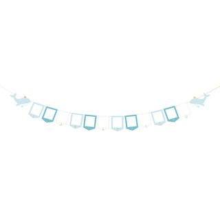 Guirlande Fotorammer Baby Blå