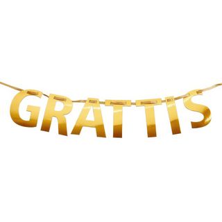 Viirinauha Grattis Kulta Metallic