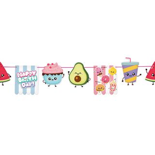 Guirlande Happy Birthday Kawaii