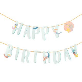 Guirlande Happy Birthday Mermaid Waves