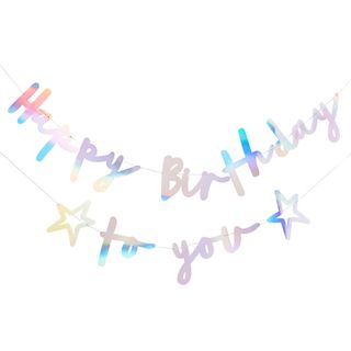 Guirlande Happy Birthday To You Farveskinnende