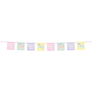 Guirlande Happy Birthday Unicorns & Rainbows