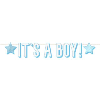 Guirlande It's a Boy Blå