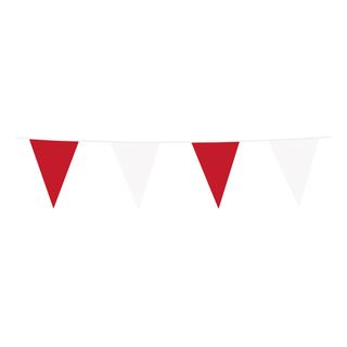 Guirlande Lang Rød/Hvid