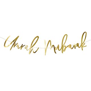 Guirlande Umrah Mubarak Guld