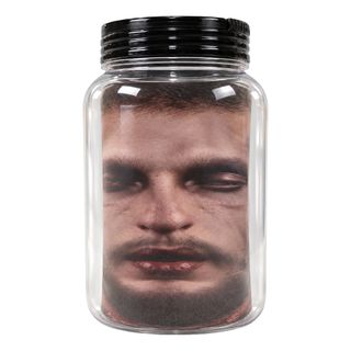 Glasskrukke med Hode
