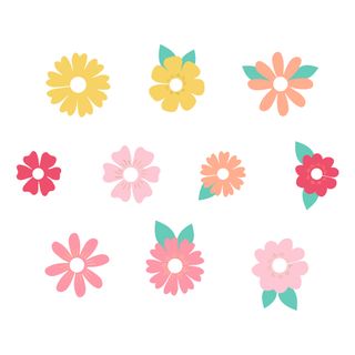 Glasmarkører Blomster