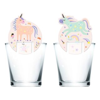 Glasmarkører Unicorns & Rainbows