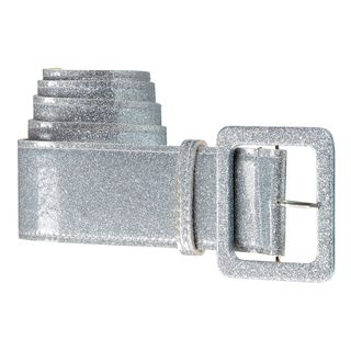 Glitterbælte Sølv