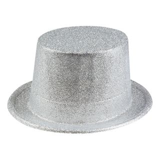 Glitterhat Sølv