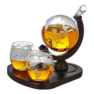 Globuskaraffel med Glas Deluxe Sæt