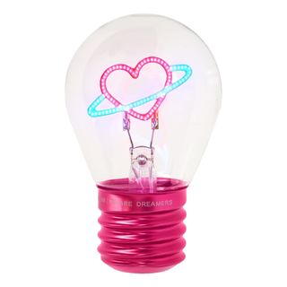Bordlampe i Glødepæreform Planet Heart