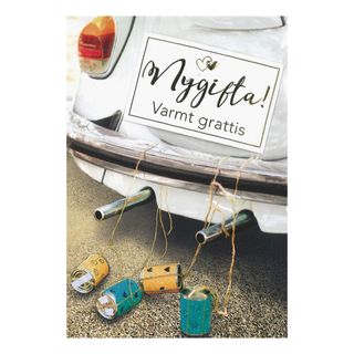 Hääonnittelukortti Auto