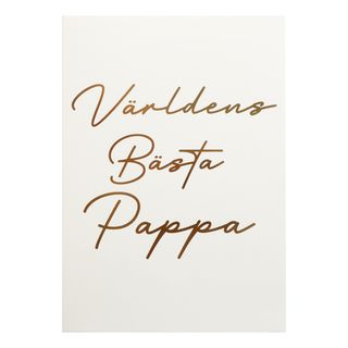 Onnittelukortti Kulta V.B Isä kirjekuoren kanssa