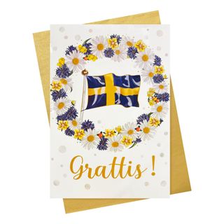 Onnittelukortti Ruotsi Onnea