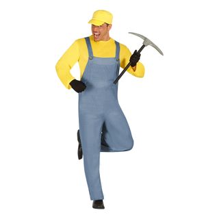 Gul Gruvarbetare Maskeraddräkt