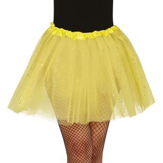 Gul Tylnederdel med Glitter
