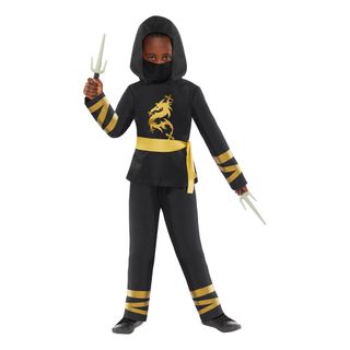 Guld Ninja Børnekostume