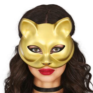 Guldfarvet Kattemaske