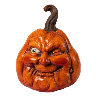 Halloween-gresskar med Ansikt Liten