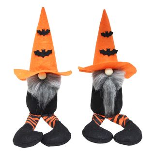 Halloweentomte Sittande med Fladdermöss