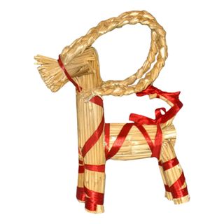 Halmbuk Juledekoration