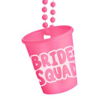 Halskæde med Shotglas Bride Squad