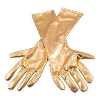 Lange Handsker Guld Metallic