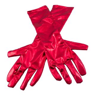 Lange Handsker Rød Metallic