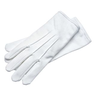 Handsker Hvide Ribbede Deluxe
