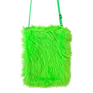 Håndtaske Fluffy Neongrøn