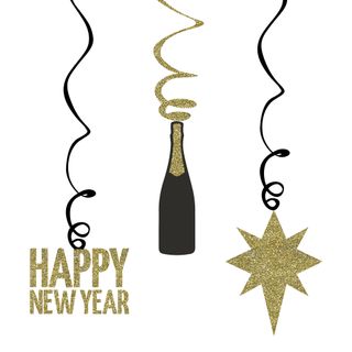 Roikkuva Koriste Happy New Year