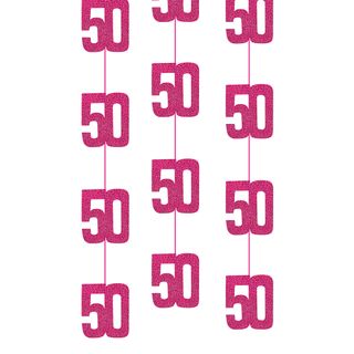 Hængende Dekorationer 50 Lyserød