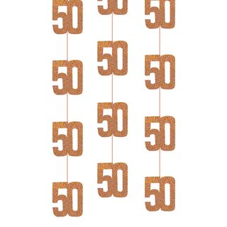 Hængende Dekorationer 50 Rosaguld
