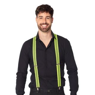 Hängslen Volanger UV Neongul