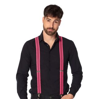 Hängslen Volanger UV Neonrosa