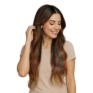 Hårforlængelse Glitter Multi