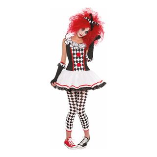 Harlequin Clown Børnekostume
