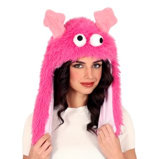 Hat Fluffy Monsters Lyserød
