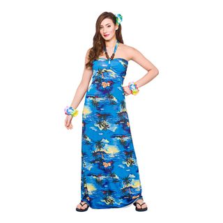 Hawaii Lang Kjole Kostume