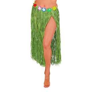 Hawaii-nederdel med Blomster Grøn