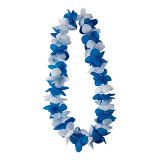 Hawaiikrans Blå/Hvid