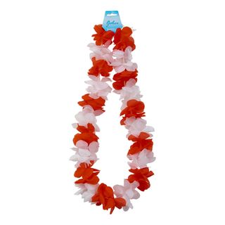Hawaiikrans Rød/Hvid